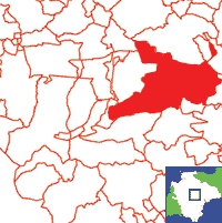 Crediton Location Map
