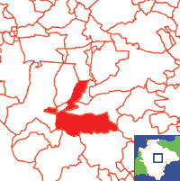 Drewsteignton Location Map