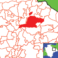 Halberton Location Map
