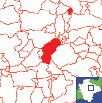Lapford Location Map