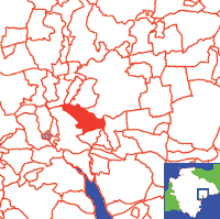 Pinhoe Location Map