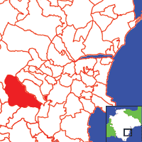 Staverton Location Map